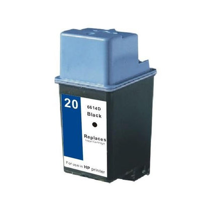 HP 20 Black Remanufactured Inkjet Cartridge (C6614DN)