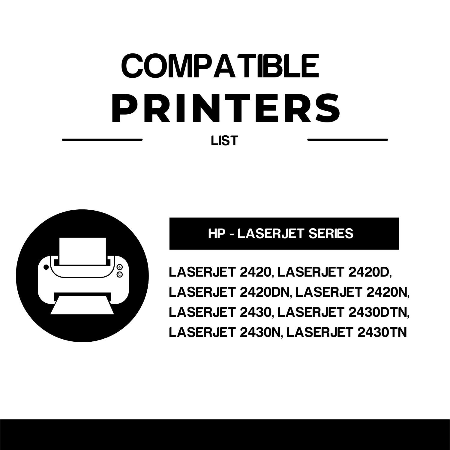 Compatible HP 11X Q6511X Black Toner Cartridge High Yield ( 2 Pack)