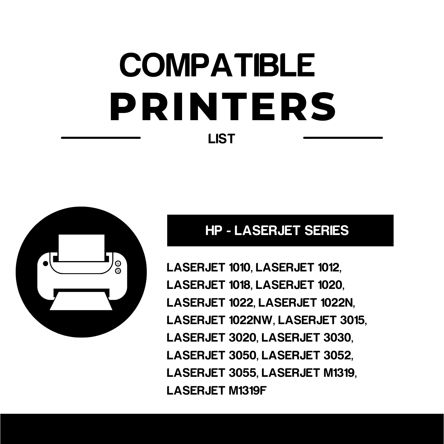 Compatible HP 12A Q2612A Black Toner Cartridge (4 Pack)