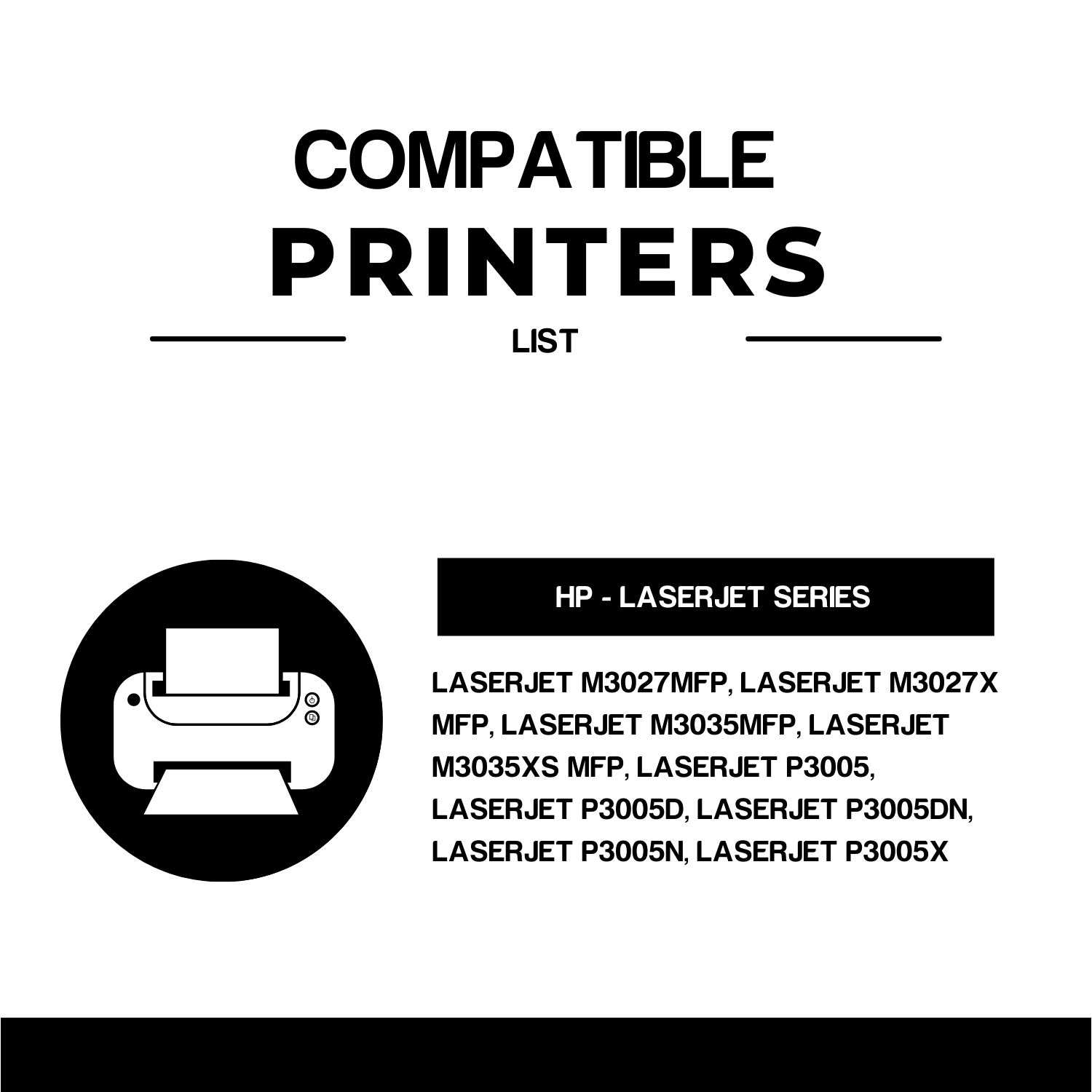 Compatible HP 51X Q7551X Black Toner Cartridge High Yield (2 Pack)