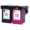 Generic HP 62XL Black & Color Combo Pack  Ink Cartridge-Compatible
