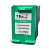 HP 75XL Color Remanufactured Inkjet Cartridge - High Capacity (CB338WN)