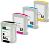 Compatible HP 88XL Ink cartridge Combo BK/C/M/Y - All 4 Colors