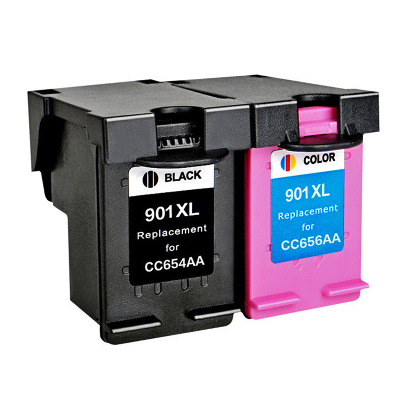HP 901XL Black & Color Combo Pack Remanufactured-High Capacity (CC654AN & CC655AN)