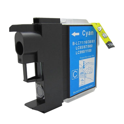 Brother LC65C Compatible Cyan Inkjet Cartridge for use in LC65 MFC-5890CN, MFC-5895CW, MFC-6490CW, MFC-6890