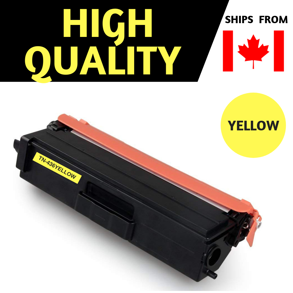 Best Compatible Toner for Brother TN436 Toner - (High Yield of TN433) BK/C/M/Y