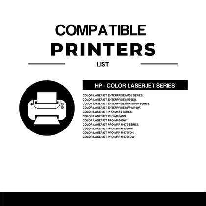 Compatible HP 414A Toner Cartridge Combo - With Chip (5 Pack)