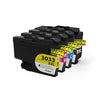 Compatible Brother LC3033 Ink Cartridge Combo Extra High Yield BK/C/M/Y for use in MFC-J805DW, MFC-J995DW, MFC-J995DW XL