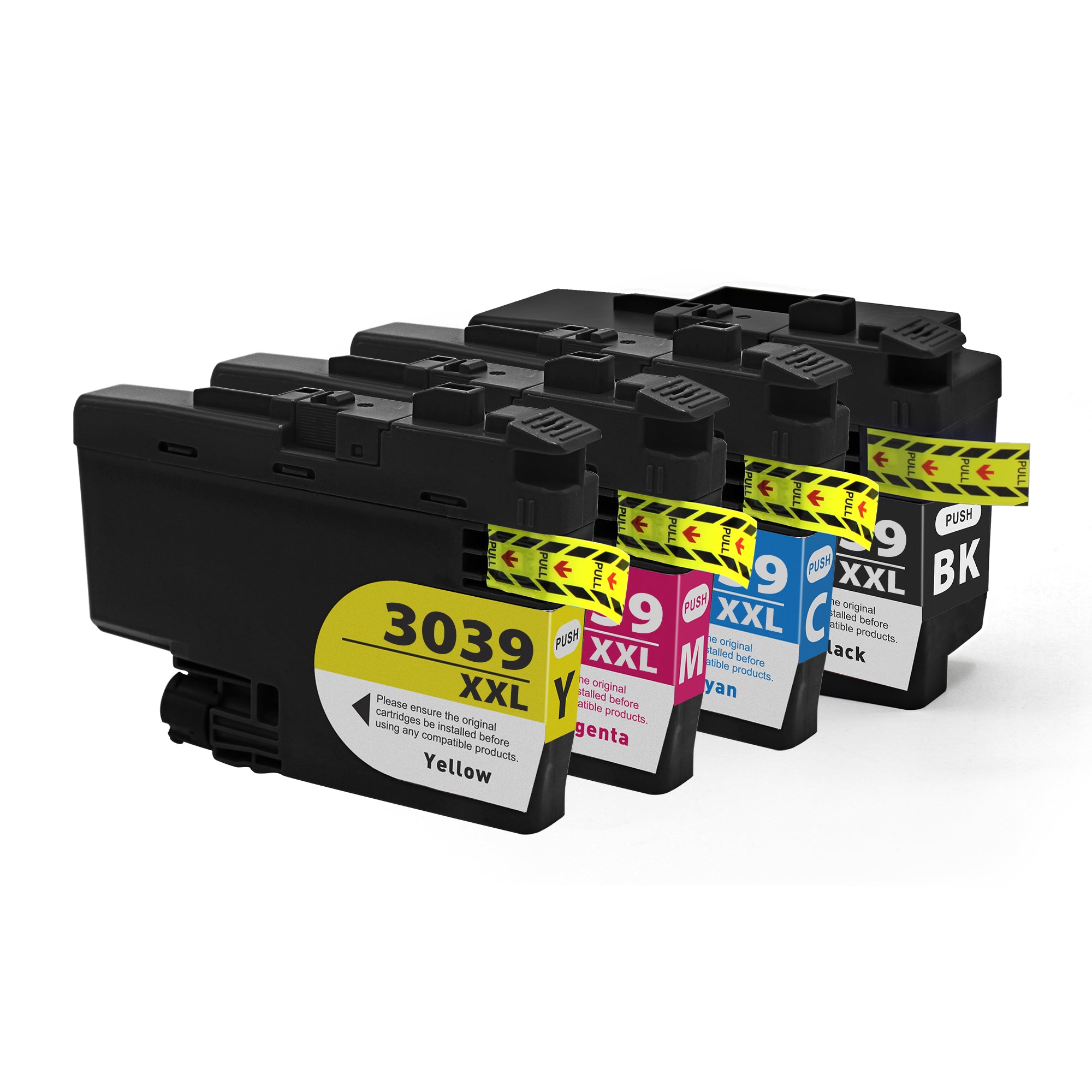 Compatible Brother LC3039 Ink Cartridge Combo Ultra High Yield BK/C/M/Y for use in MFC-J5845DW, MFC-J5845DW XL, MFC-J5945DW, MFC-J6545DW, MFC-J6545DW XL, MFC-J6945DW