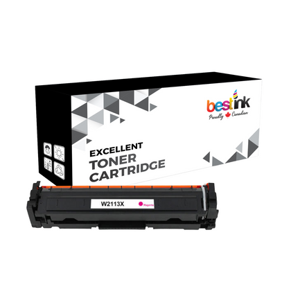 Compatible HP 206X W2113X Magenta Toner Cartridge High Yield - With Chip