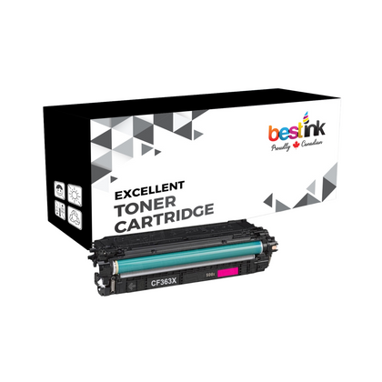 Compatible HP 508X CF363X Magenta Toner Cartridge High Yield 9500 Pages