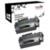 Compatible HP 53X Q7553X Black Toner Cartridge High Yield ( 2 Pack)