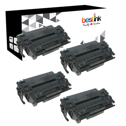 Compatible HP 11X Q6511X Black Toner Cartridge (4 Pack)