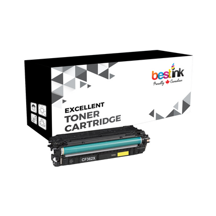 Compatible HP 508X CF362X Yellow Toner Cartridge High Yield 9500 Pages