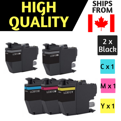 Best Ink Compatible Ink Cartridge Replacement for Brother LC3013 LC-3013 High Yield
