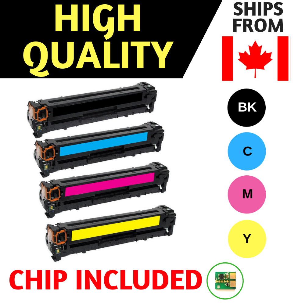 Best Compatible Toner Cartridge for Canon 055H High Yield BK/C/M/Y Combo Pack, For Color ImageClass LBP664Cdw, MF741Cdw, MF743Cdw, MF745Cdw, MF746Cdw, i-SENSYS LBP663Cdw, LBP664Cx, MF742Cdw, MF744Cdw, MF746Cx