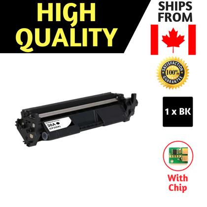 Best Compatible Replacement Black Toner for HP 30A CF230A  (Regular Yield) - with Chip