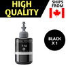 Best Ink Compatible Ink Bottle Replacements for 774 (1 Black) T774  for use in Expression ET-3600, WorkForce Series ET-16500,ET-4550 (Black upto 7000 Pages)
