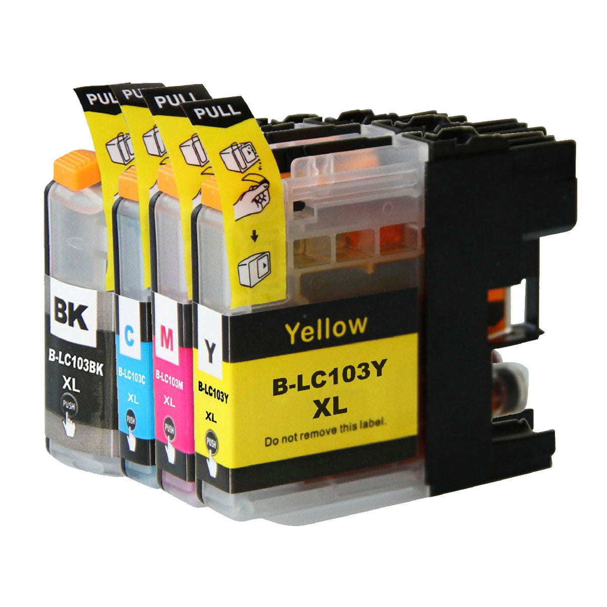 Brother LC 103XL New Compatible Inkjet Cartridges - Combo Pack of 4 (BK,C,M,Y)