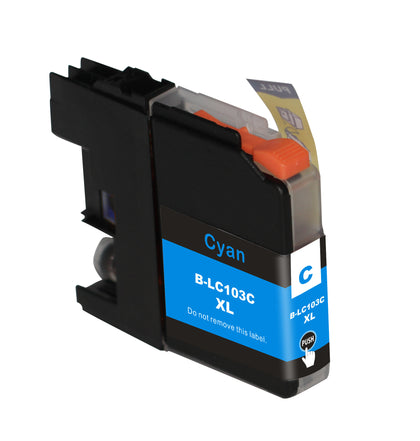 Brother LC 103XL New Cyan Compatible Inkjet Cartridge (LC 103)
