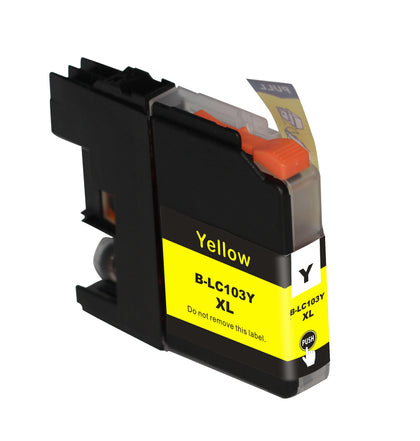 Brother LC 103XL New Yellow Compatible Inkjet Cartridge (LC 103Y)