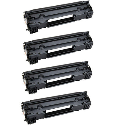 Compatible HP 83A CF283A Black Toner Cartridge (4 Pack)