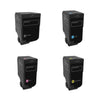 Lexmark 74C1SK0 74C1SC0 74C1SM0 74C1SY0 Remanufactured Toner Cartridge Combo BK/C/M/Y